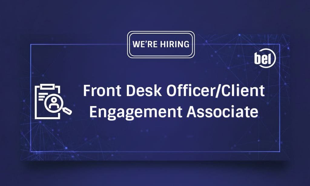Front Desk Officer/Client Engagement Associate